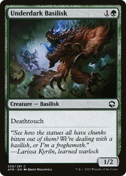 Underdark Basilisk in the group Magic the Gathering / Types / Colors / Green at Proxyprinters.com (86684)