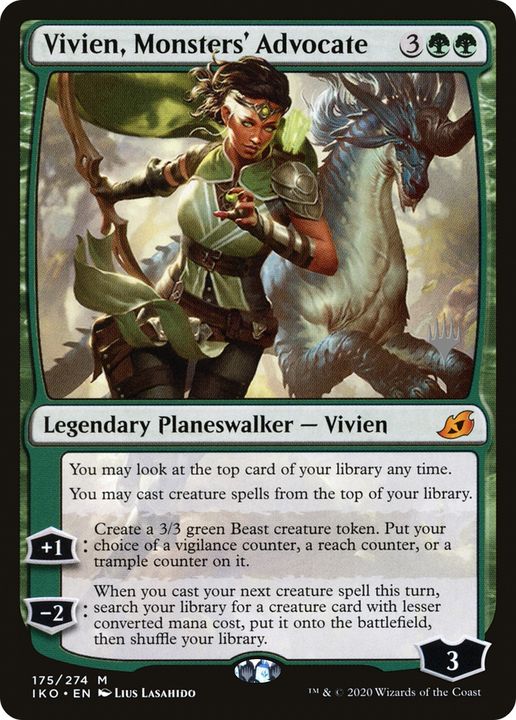 Vivien, Monsters' Advocate in the group Magic the Gathering / Types / Colors / Green at Proxyprinters.com (86778)