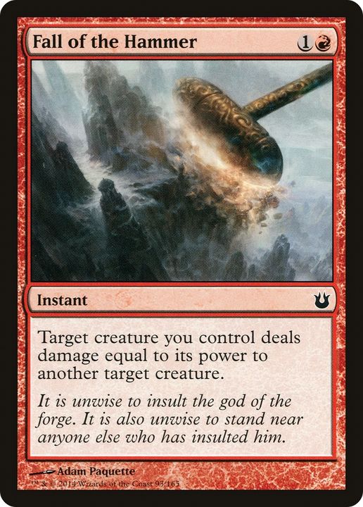 Fall of the Hammer in the group Magic the Gathering / Types / Colors / Red at Proxyprinters.com (86803)