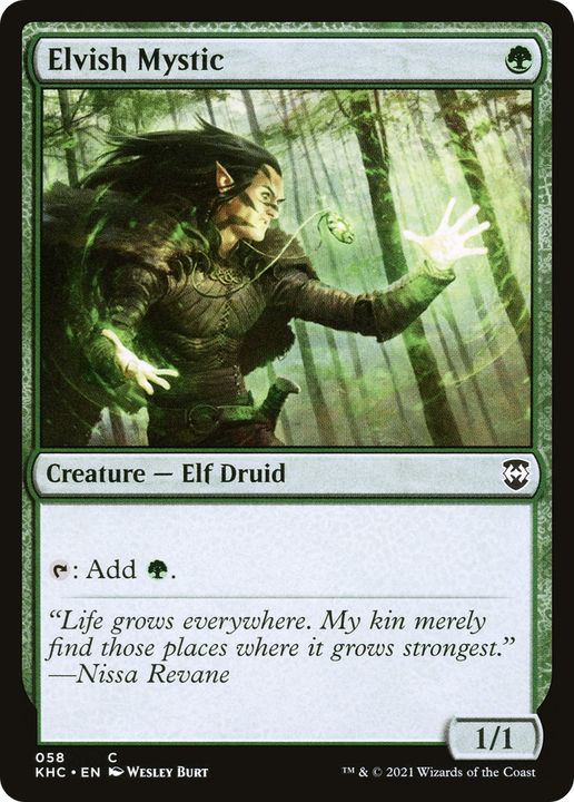 Elvish Mystic in the group Magic the Gathering / Types / Colors / Green at Proxyprinters.com (86819)