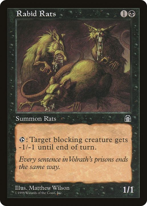 Rabid Rats in the group Magic the Gathering / Types / Colors / Black at Proxyprinters.com (86845)