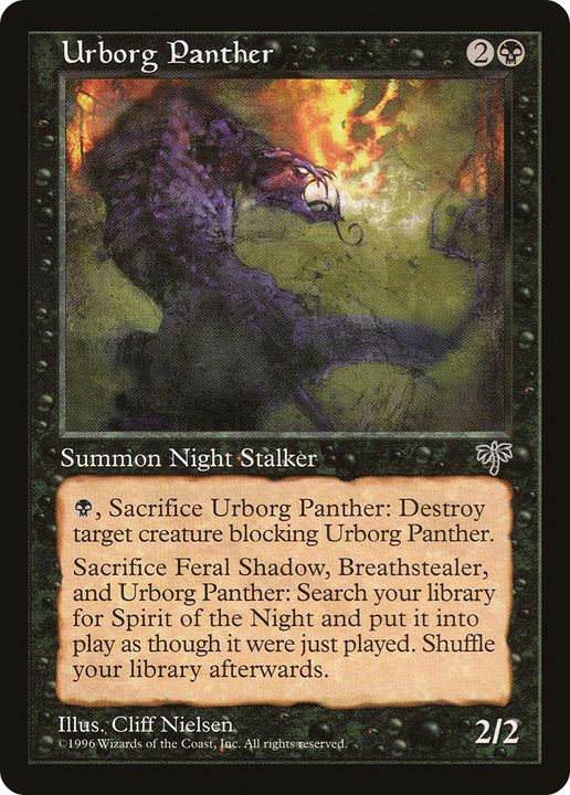 Urborg Panther in the group Magic the Gathering / Types / Colors / Black at Proxyprinters.com (86938)