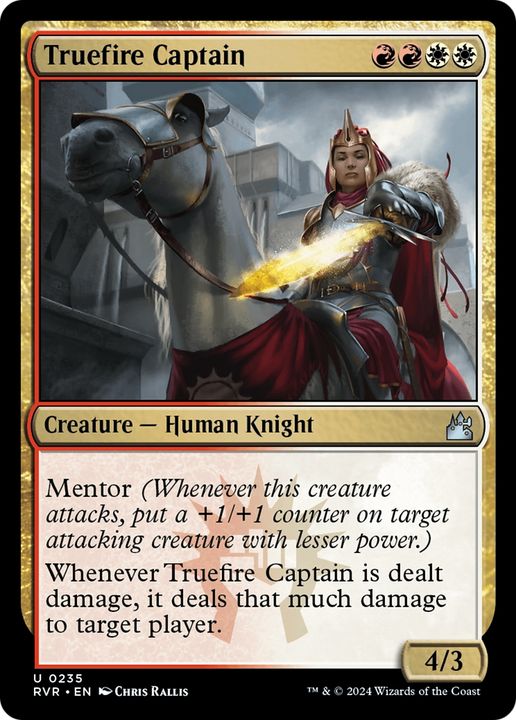 Truefire Captain in the group Magic the Gathering / Types / Colors / Multicolors / R, W at Proxyprinters.com (86960)