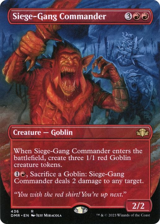 Siege-Gang Commander in the group Magic the Gathering / Sets / Dominaria Remastered at Proxyprinters.com (86983)