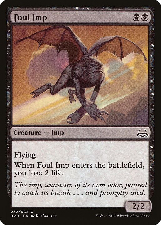 Foul Imp in the group Magic the Gathering / Types / Colors / Black at Proxyprinters.com (8699)