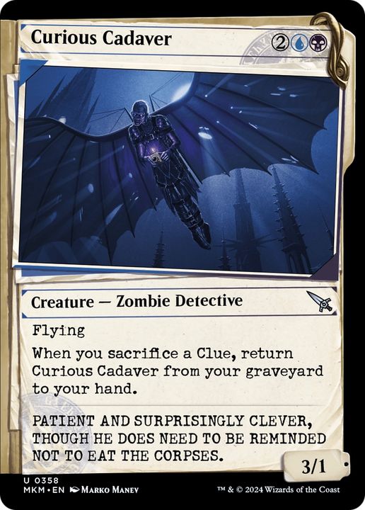 Curious Cadaver in the group Magic the Gathering / Types / Colors / Multicolors / B, U at Proxyprinters.com (86990)