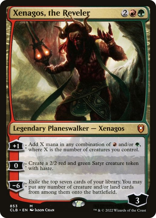 Xenagos, the Reveler in the group Magic the Gathering / Types / Colors / Multicolors / G, R at Proxyprinters.com (87002)