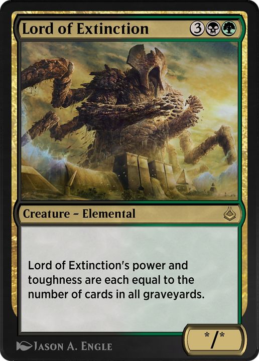 Lord of Extinction in the group Magic the Gathering / Types / Colors / Multicolors / B, G at Proxyprinters.com (87020)