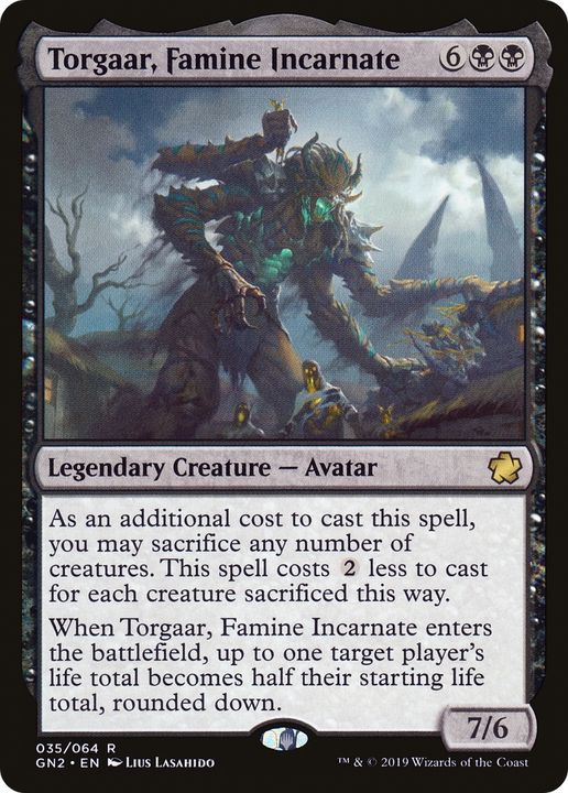 Torgaar, Famine Incarnate in the group Magic the Gathering / Types / Colors / Black at Proxyprinters.com (87031)