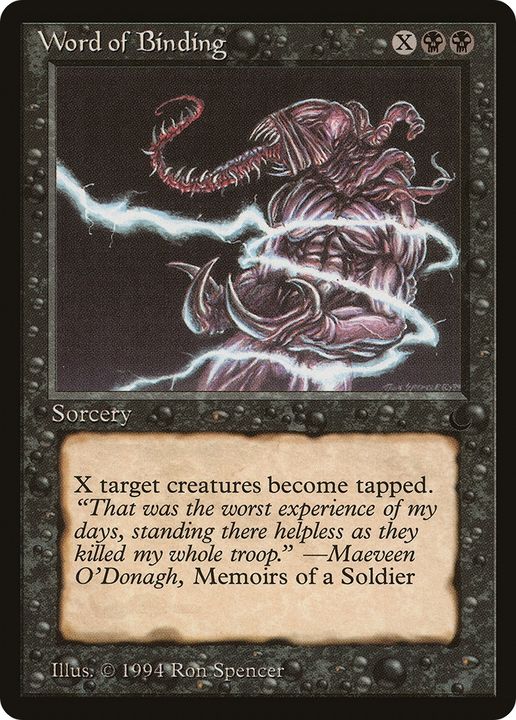 Word of Binding in the group Magic the Gathering / Types / Colors / Black at Proxyprinters.com (87072)