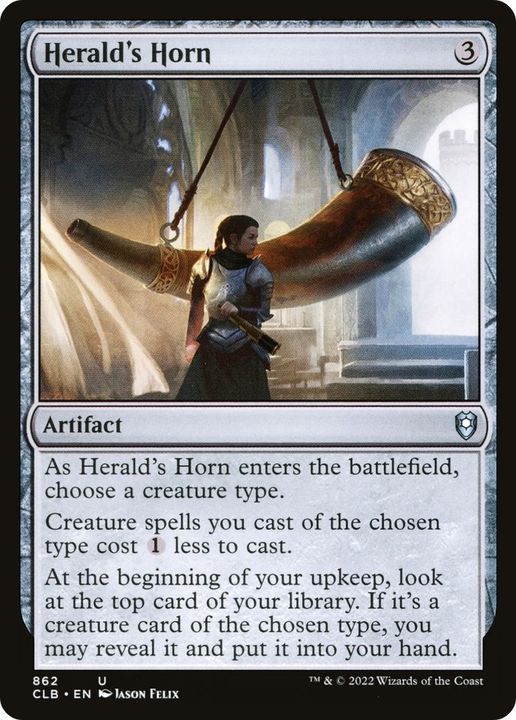 Herald's Horn in the group Magic the Gathering / Types / Artifacts / Artifact at Proxyprinters.com (8708)