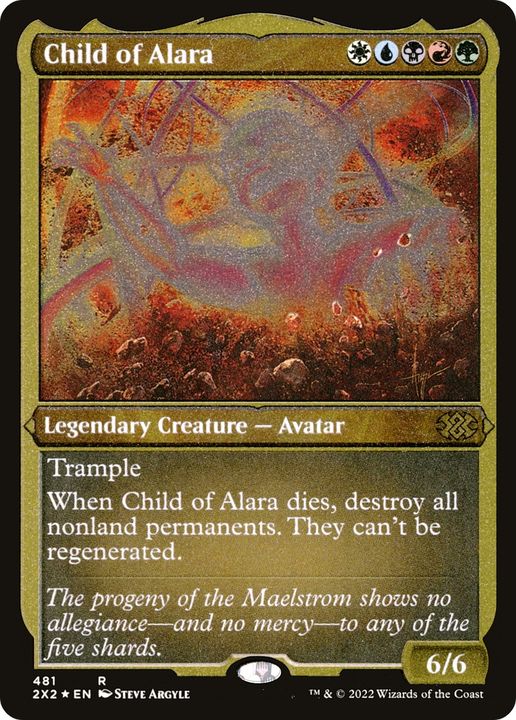 Child of Alara in the group Magic the Gathering / Types / Colors / Multicolors / B, G, R, U, W at Proxyprinters.com (87086)