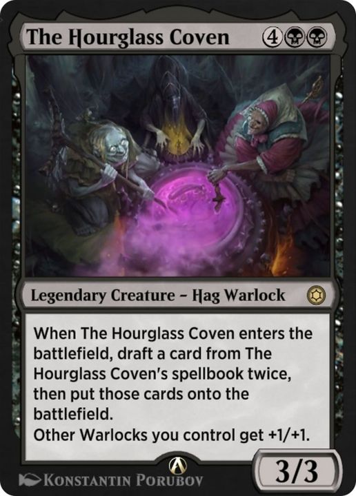 The Hourglass Coven in the group Magic the Gathering / Types / Colors / Black at Proxyprinters.com (8711)