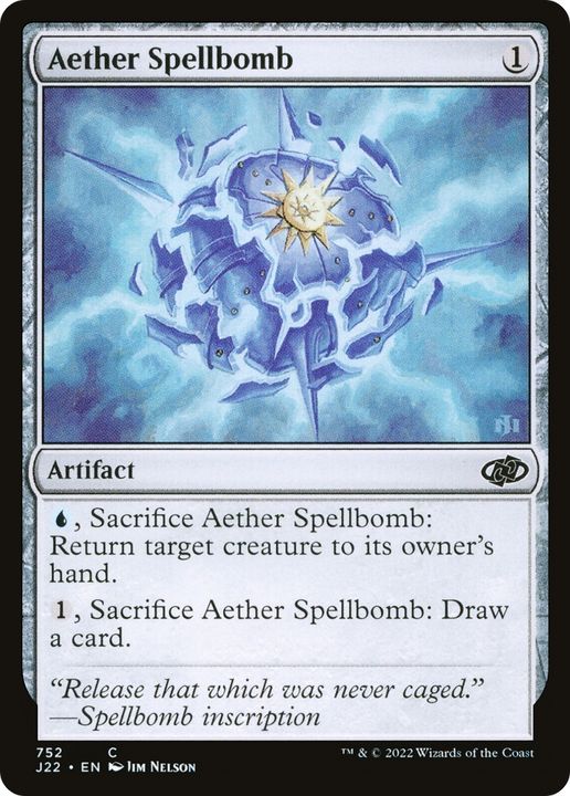 Aether Spellbomb in the group Magic the Gathering / Types / Artifacts / Artifact at Proxyprinters.com (87128)