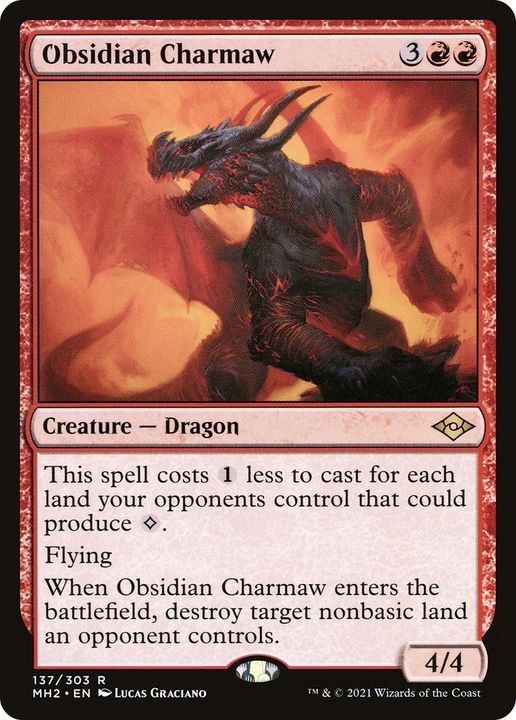 Obsidian Charmaw in the group Magic the Gathering / Sets / Modern Horizons 2 Minigames at Proxyprinters.com (87170)