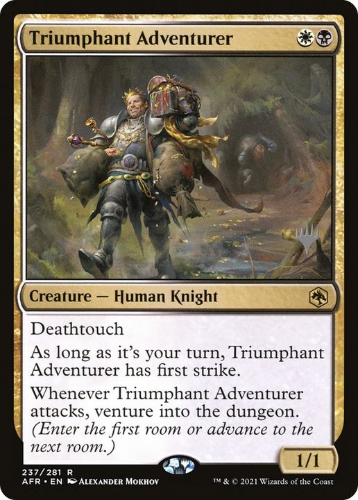 Triumphant Adventurer in the group Magic the Gathering / Sets / Adventures in the Forgotten Realms Promos at Proxyprinters.com (87172)