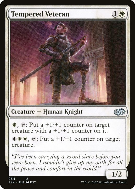 Tempered Veteran in the group Magic the Gathering / Types / Colors / White at Proxyprinters.com (87185)