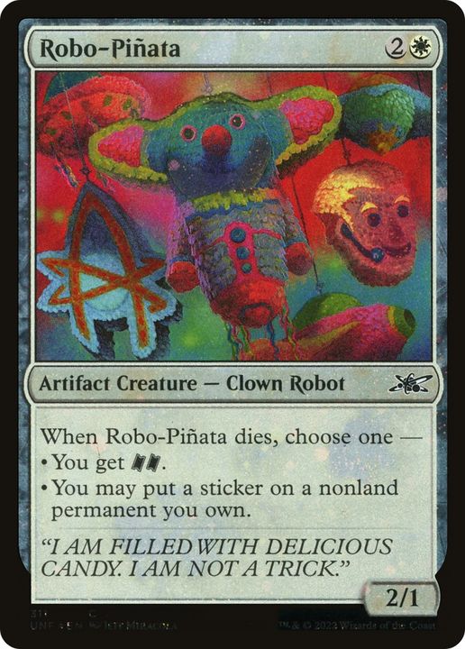 Robo-Piñata in the group Magic the Gathering / Sets / Unfinity Sticker Sheets at Proxyprinters.com (87265)