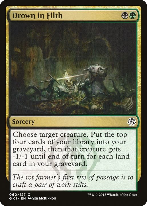 Drown in Filth in the group Magic the Gathering / Types / Colors / Multicolors / B, G at Proxyprinters.com (87275)