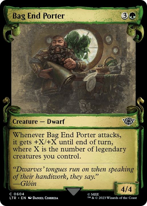 Bag End Porter in the group Magic the Gathering / Types / Colors / Green at Proxyprinters.com (87284)