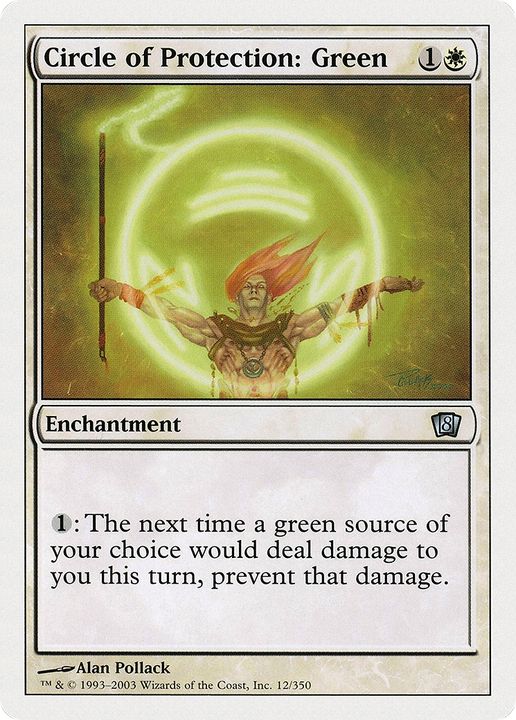 Circle of Protection: Green in the group Magic the Gathering / Types / Enchantment / Enchantment at Proxyprinters.com (87302)