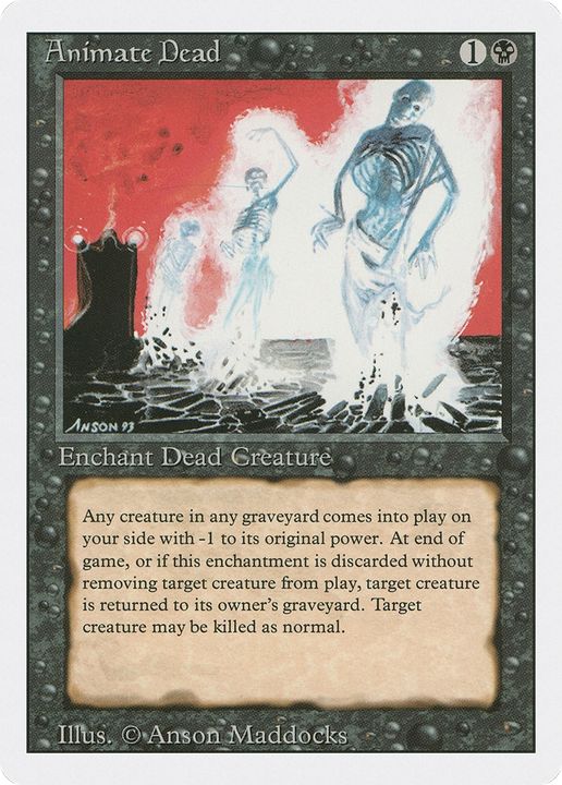 Animate Dead in the group Magic the Gathering / Types / Colors / Black at Proxyprinters.com (87318)