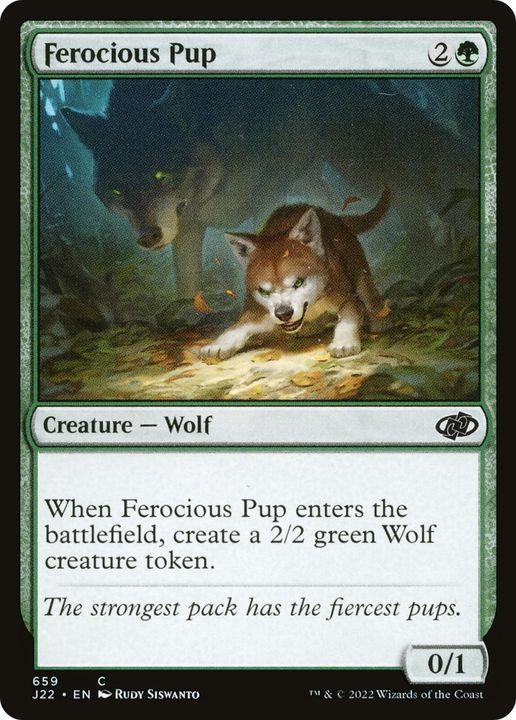 Ferocious Pup in the group Magic the Gathering / Types / Colors / Green at Proxyprinters.com (87333)