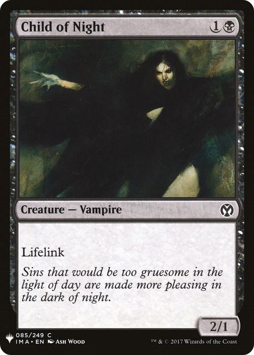 Child of Night in the group Magic the Gathering / Types / Colors / Black at Proxyprinters.com (8737)