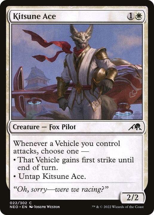 Kitsune Ace in the group Magic the Gathering / Types / Colors / White at Proxyprinters.com (87405)