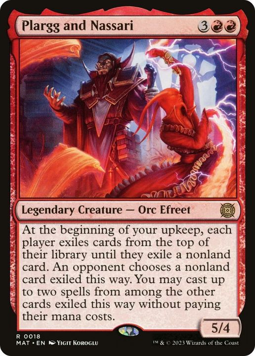 Plargg and Nassari in the group Magic the Gathering / Types / Colors / Red at Proxyprinters.com (8743)