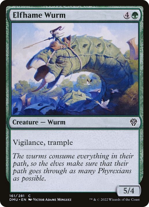 Elfhame Wurm in the group Magic the Gathering / Types / Colors / Green at Proxyprinters.com (87434)