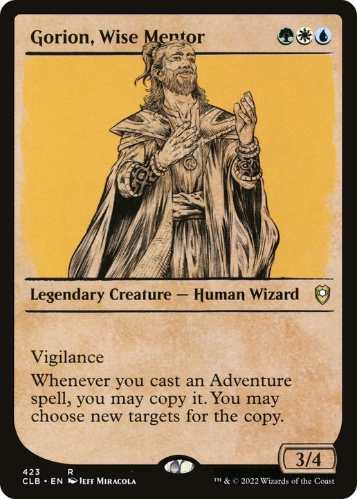 Gorion, Wise Mentor in the group Magic the Gathering / Types / Creatures / Wizard at Proxyprinters.com (87438)