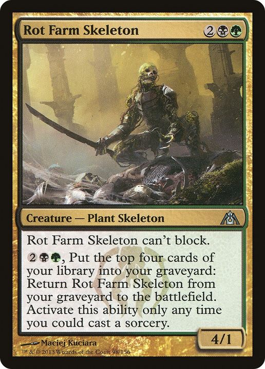 Rot Farm Skeleton in the group Magic the Gathering / Sets / Dragon's Maze at Proxyprinters.com (87499)