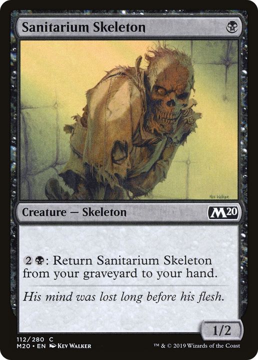 Sanitarium Skeleton in the group Magic the Gathering / Sets / Core Set 2020 at Proxyprinters.com (87529)