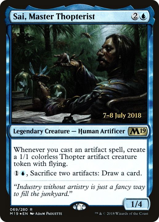 Sai, Master Thopterist in the group Magic the Gathering / Types / Colors / Blue at Proxyprinters.com (87566)