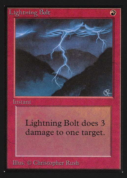 Lightning Bolt in the group Magic the Gathering / Types / Colors / Red at Proxyprinters.com (87578)