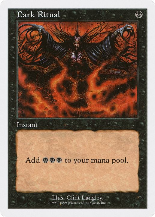 Dark Ritual in the group Magic the Gathering / Types / Colors / Black at Proxyprinters.com (87608)