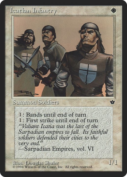 Icatian Infantry in the group Magic the Gathering / Sets / Fallen Empires at Proxyprinters.com (87615)