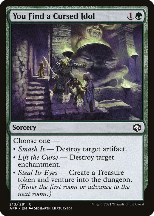 You Find a Cursed Idol in the group Magic the Gathering / Sets / Adventures in the Forgotten Realms at Proxyprinters.com (87630)