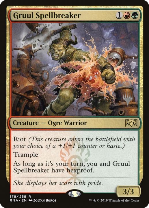 Gruul Spellbreaker in the group Magic the Gathering / Types / Colors / Multicolors / G, R at Proxyprinters.com (87633)