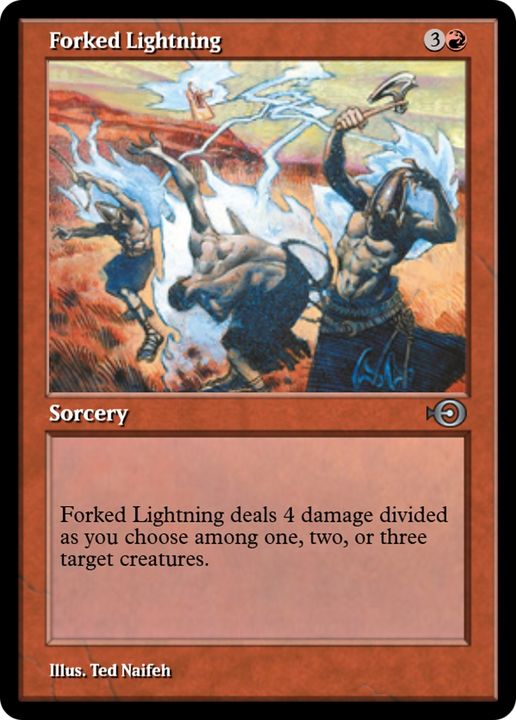 Forked Lightning in the group Magic the Gathering / Types / Colors / Red at Proxyprinters.com (87703)