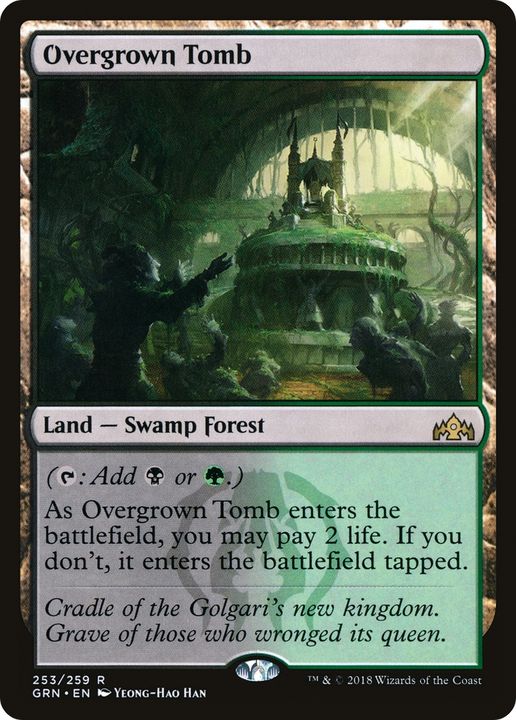 Overgrown Tomb in the group Magic the Gathering / Types / Land / Forest at Proxyprinters.com (87711)