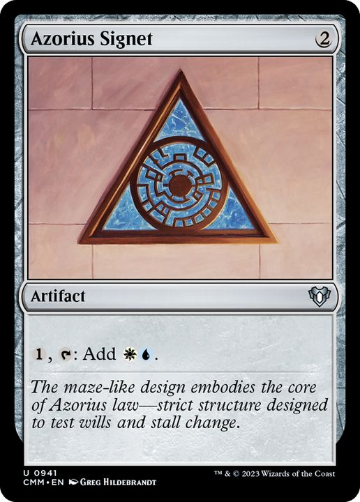 Azorius Signet in the group Magic the Gathering / Types / Artifacts / Artifact at Proxyprinters.com (87761)