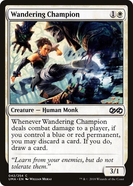 Wandering Champion in the group Magic the Gathering / Types / Colors / White at Proxyprinters.com (87786)