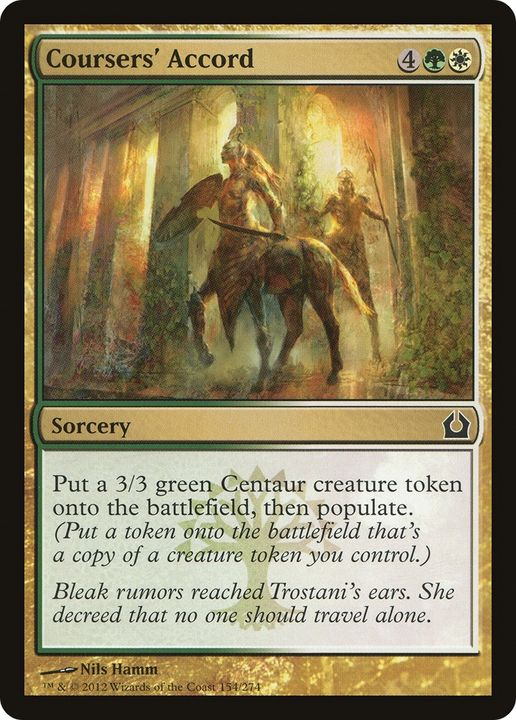 Coursers' Accord in the group Magic the Gathering / Types / Colors / Multicolors / G, W at Proxyprinters.com (87791)