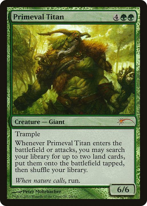 Primeval Titan in the group Magic the Gathering / Types / Colors / Green at Proxyprinters.com (87830)