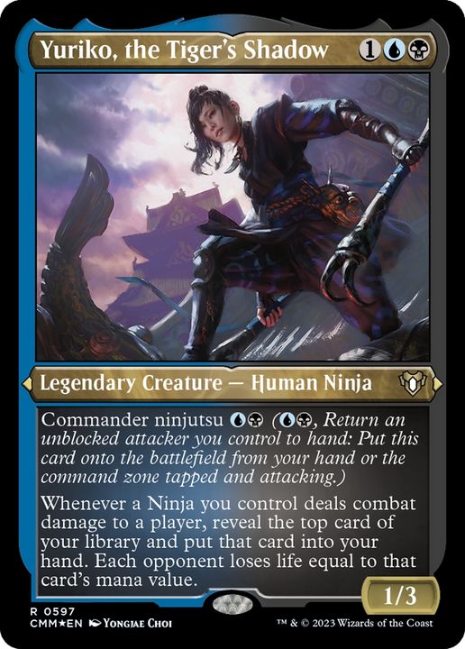 Yuriko, the Tiger's Shadow in the group Magic the Gathering / Sets / Commander Masters at Proxyprinters.com (87851)