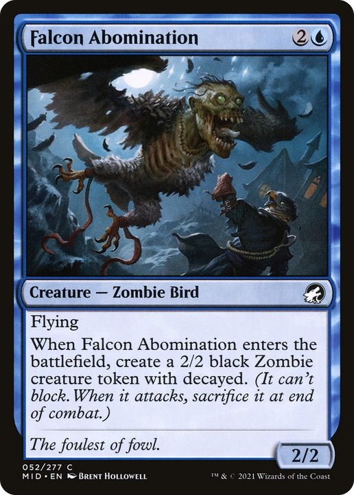 Falcon Abomination in the group Magic the Gathering / Sets / Innistrad: Midnight Hunt at Proxyprinters.com (87868)