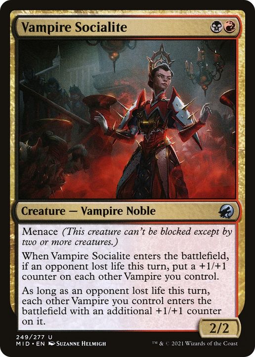 Vampire Socialite in the group Magic the Gathering / Types / Colors / Multicolors / B, R at Proxyprinters.com (87901)