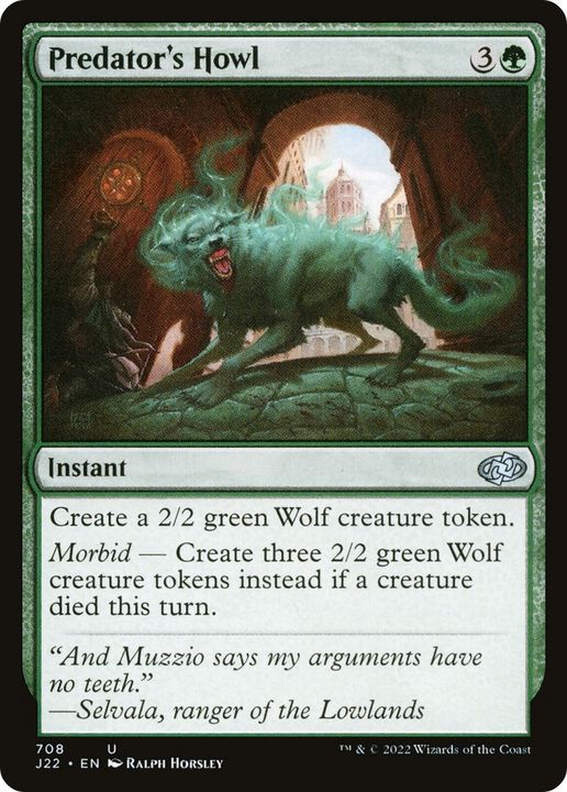 Predator's Howl in the group Magic the Gathering / Types / Colors / Green at Proxyprinters.com (87933)